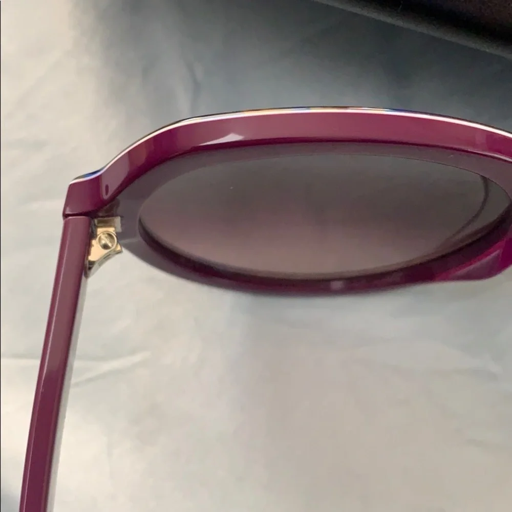 NWT ETRO Blue Paisley Sunglasses w/case